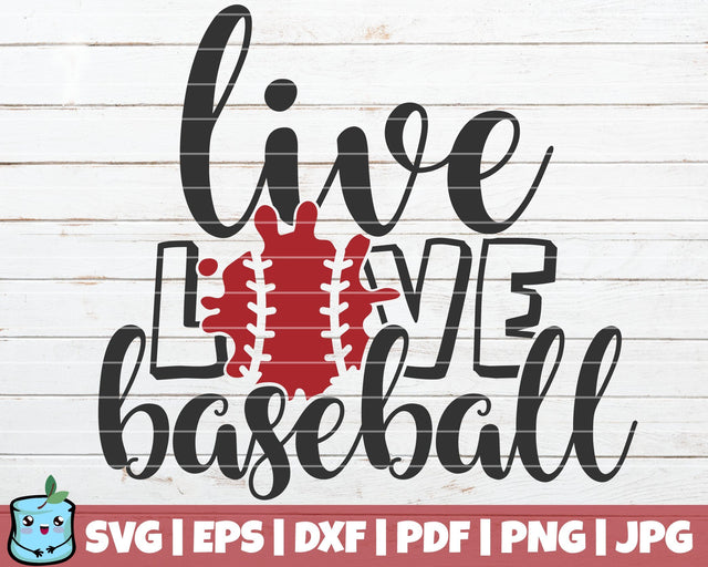 Live Love Baseball SVG MintyMarshmallows 