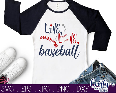 Live Love Baseball Svg SVG Crafty Mama Studios 