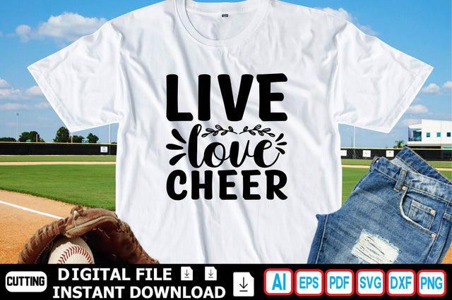 LIVE LOVE CHEER SVG Craftlabsvg24 