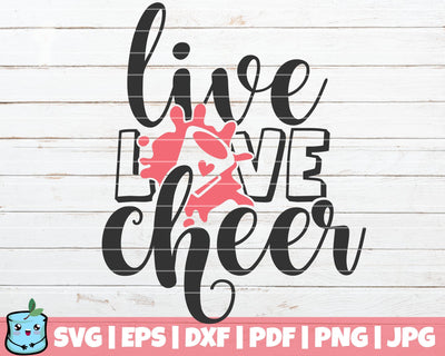 Live Love Cheer SVG MintyMarshmallows 
