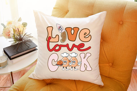 Live love cook Retro Sublimation SVG designartist 