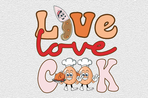Live love cook Retro Sublimation SVG designartist 