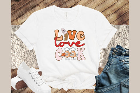 Live love cook Retro Sublimation SVG designartist 