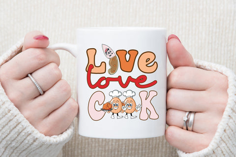 Live love cook Retro Sublimation SVG designartist 