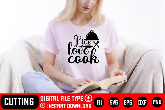 Live Love Cook SVG CraftlabSvg29 
