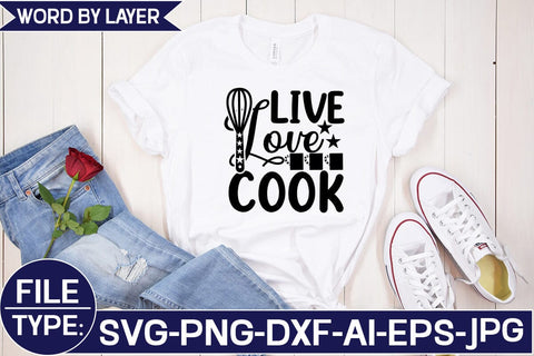 LIVE LOVE COOK SVG Cut File SVG Studio Innate 