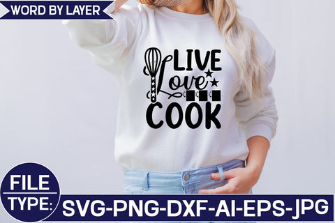 LIVE LOVE COOK SVG Cut File SVG Studio Innate 