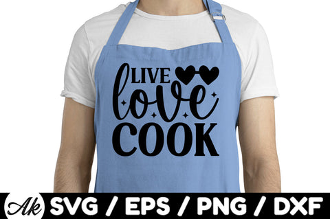 Live love cook svg SVG akazaddesign 