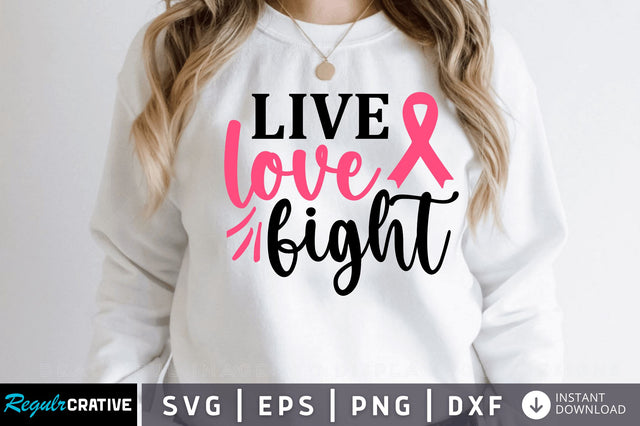 Live love fight SVG Design SVG Regulrcrative 