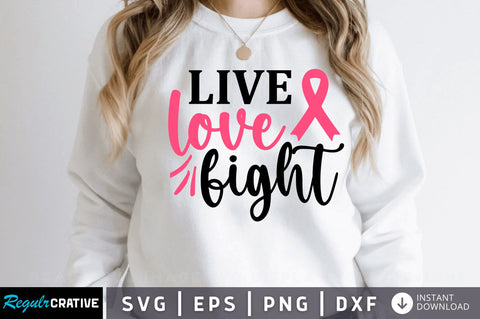 Live love fight SVG Design SVG Regulrcrative 