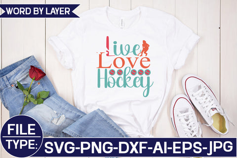 Live Love Hockey SVG Cut File SVG Studio Innate 