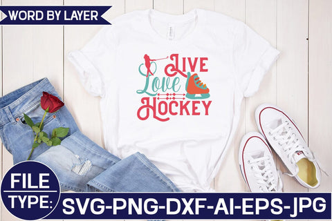 Live Love Hockey SVG Cut File SVG Studio Innate 