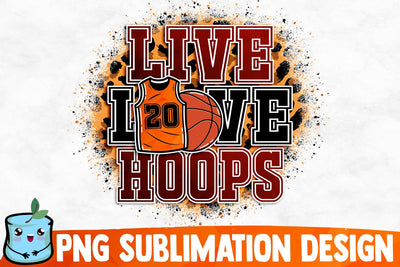 Live Love Hoops Sublimation Design Sublimation MintyMarshmallows 