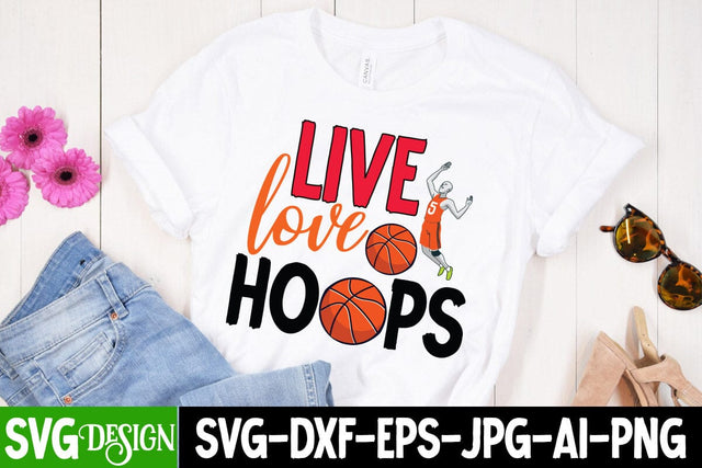 Live Love Hoops SVG Cut File SVG BlackCatsMedia 