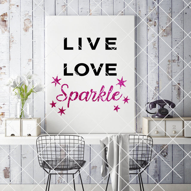 Live Love Sparkle SVG Abba Designs 