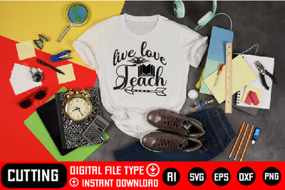 Live Love Teach SVG CraftlabSvg29 