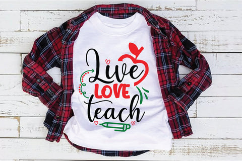 Live Love Teach SVG Creativeart88 