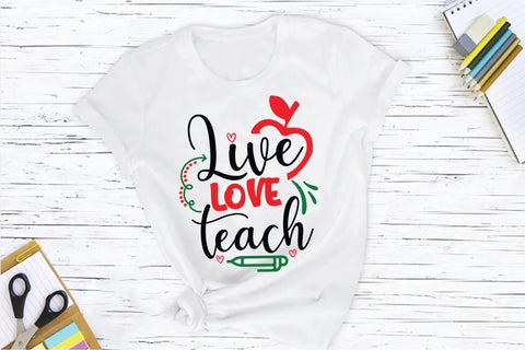 Live Love Teach SVG Creativeart88 