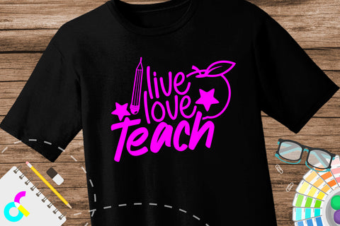 live love teach svg SVG Artinrhythm shop 