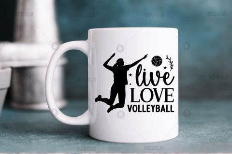 Live love Volleyball SVG SVG Regulrcrative 