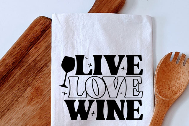 Live Love Wine Svg, Png, Dxf SVG RedFoxDesignsUS 