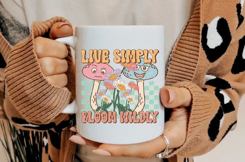 Live Simply Bloom Wildly Sublimation Sublimation Jagonath Roy 