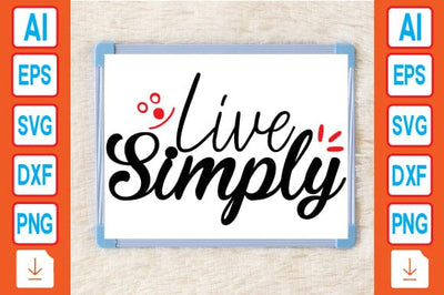 Live Simply SVG Craftlabsvg24 