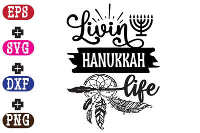 Livin Hanukkah Life SVG Nurstore 