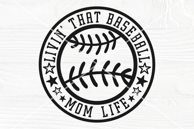 Livin' That Baseball Mom Life, Shirt SVG Cut File SVG TonisArtStudio 