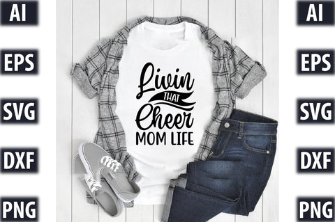 livin that cheer mom life SVG SVGista 