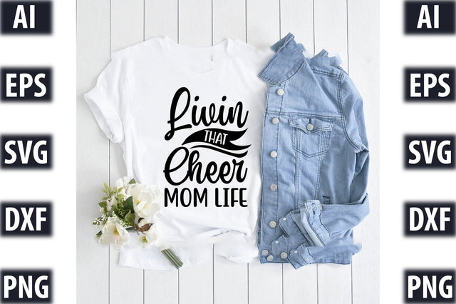 livin that cheer mom life SVG SVGista 