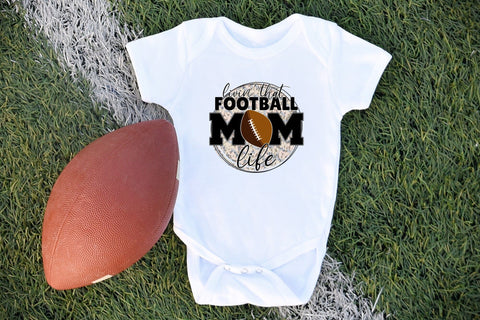 Livin That Football Mom Life PNG Sublimation Sublimation CraftLabSVG 