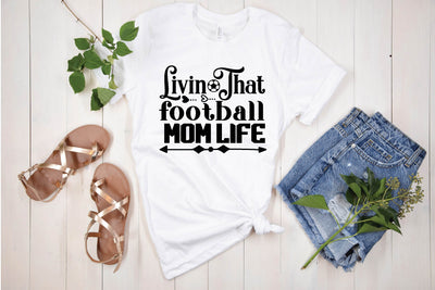 livin that football mom life SVG designer krishna 