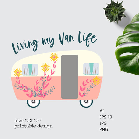 Living my van life - Ai, EPS, JPG, PNG Sublimation Natasha Prando 