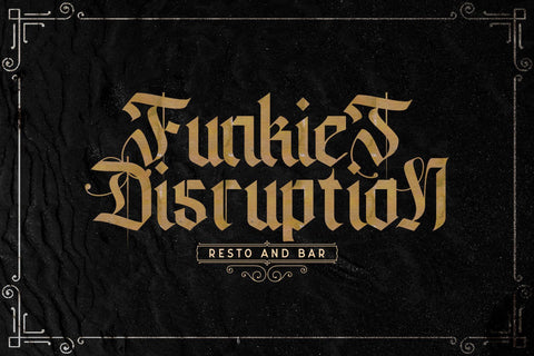 Livingstone - Blackletter Decorative Font Font StringLabs 