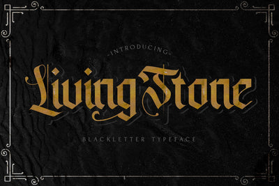 Livingstone - Blackletter Decorative Font Font StringLabs 