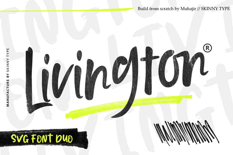 Livington - SVG Handwritten Font Font Muhajir 