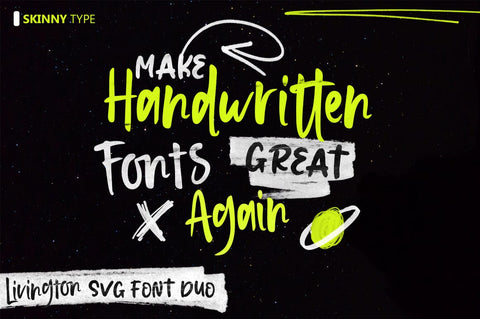 Livington - SVG Handwritten Font Font Muhajir 
