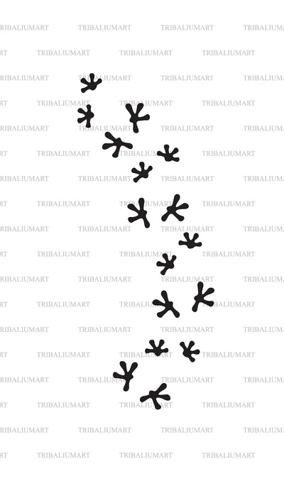 Lizard footprints SVG TribaliumArtSF 