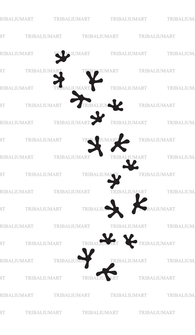 Lizard footprints SVG TribaliumArtSF 