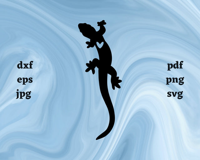 Lizard Heart SVG Cut File SVG Northern Light SVG 