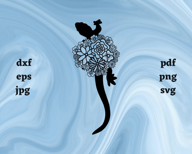 Lizard Mandala SVG Cut File SVG Northern Light SVG 