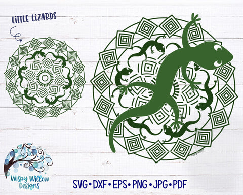 Lizard Mandala SVG SVG Wispy Willow Designs 
