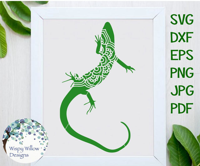Lizard Mandala SVG Wispy Willow Designs 