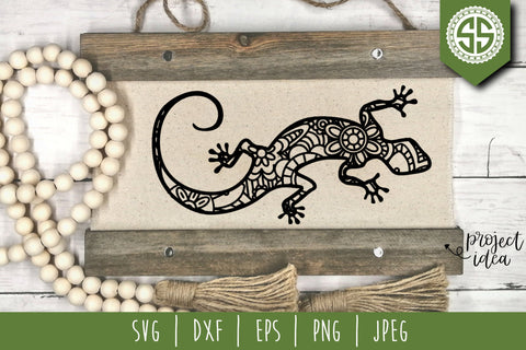 Lizard Mandala Zentangle SVG SavoringSurprises 