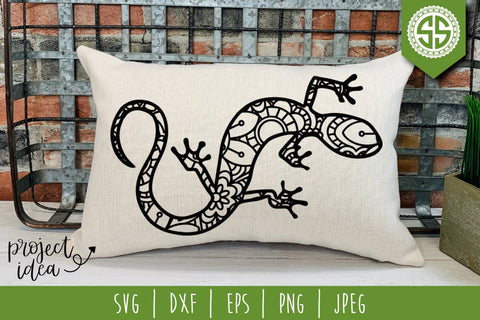 Lizard Mandala Zentangle SVG SavoringSurprises 