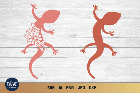 Lizard SVG, Lizard Silhouette PNG, Desert Animal Design. SVG Elinorka 
