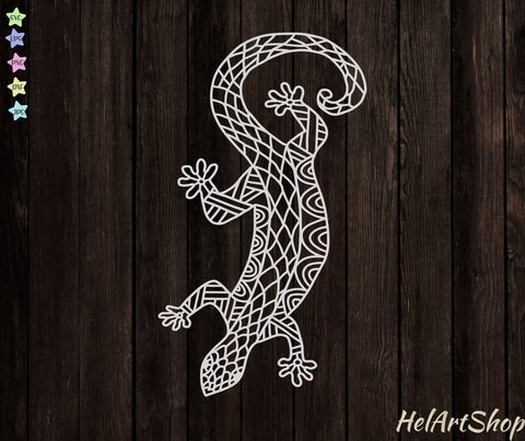 Lizard SVG, Reptile SVG, Animal Mandala SVG SVG _HelArtShop_ 