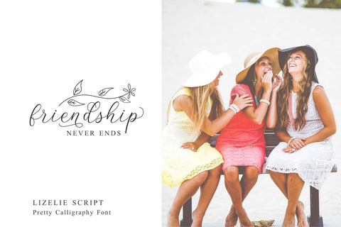 Lizelie Calligraphy font Font Javapep 