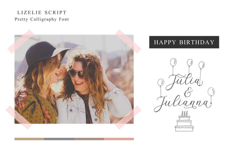 Lizelie Calligraphy font Font Javapep 